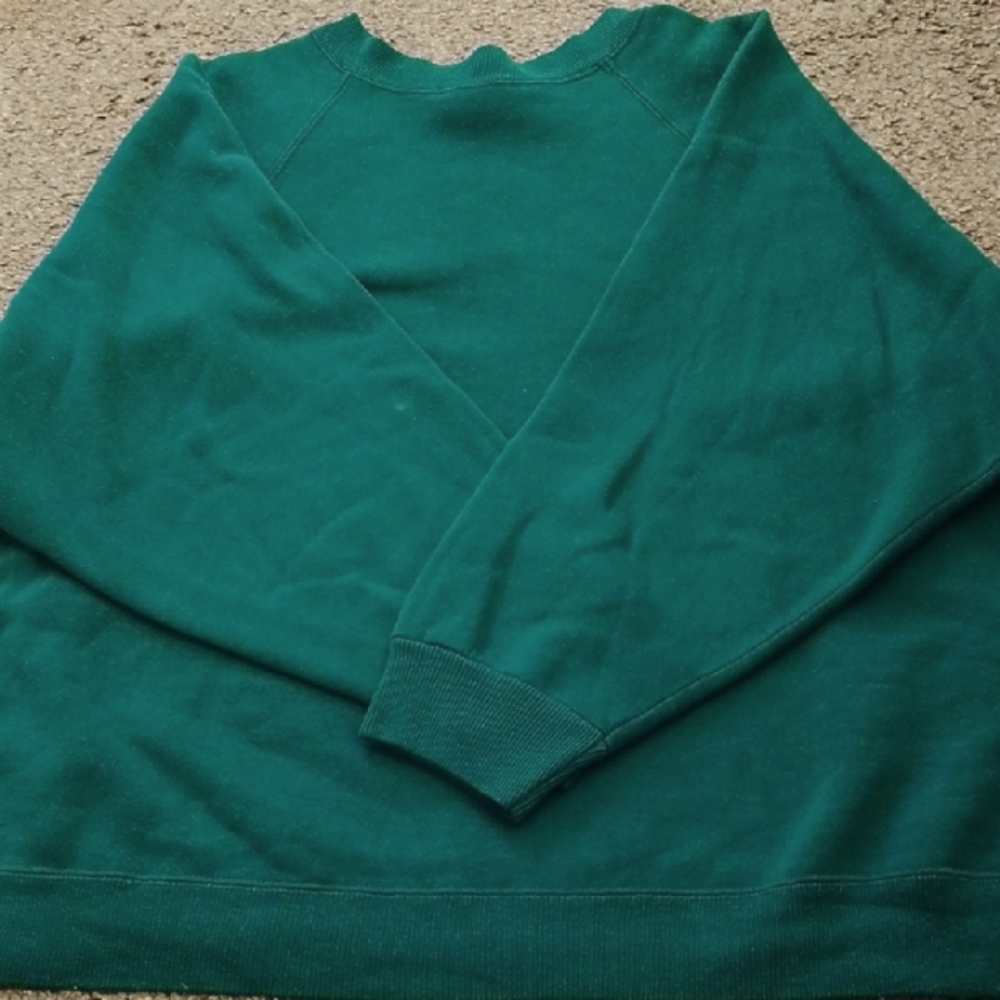 Just My Size Green Crew Neck Sweater
